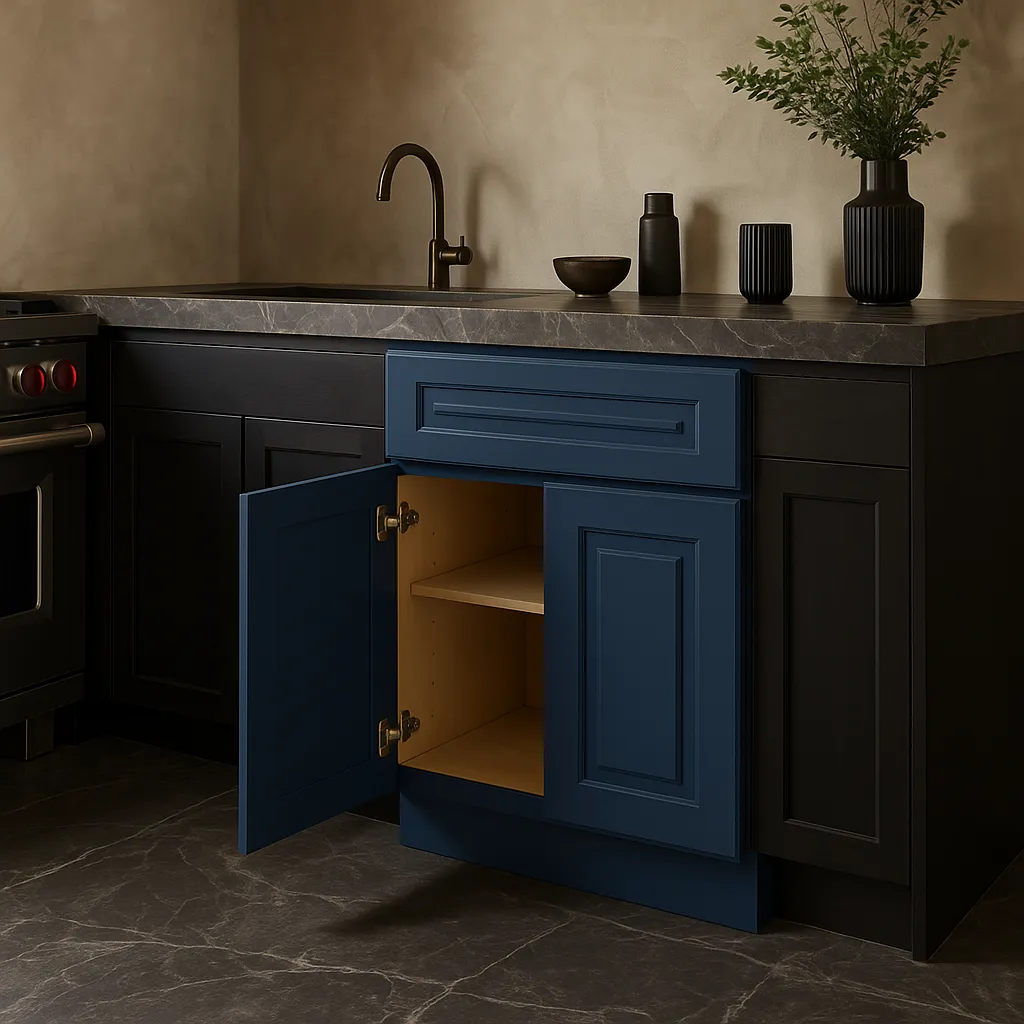 Home Decorators Collection Grayson Mythic Blue Assembled Kitchen Cabinet, photo 3 of 3