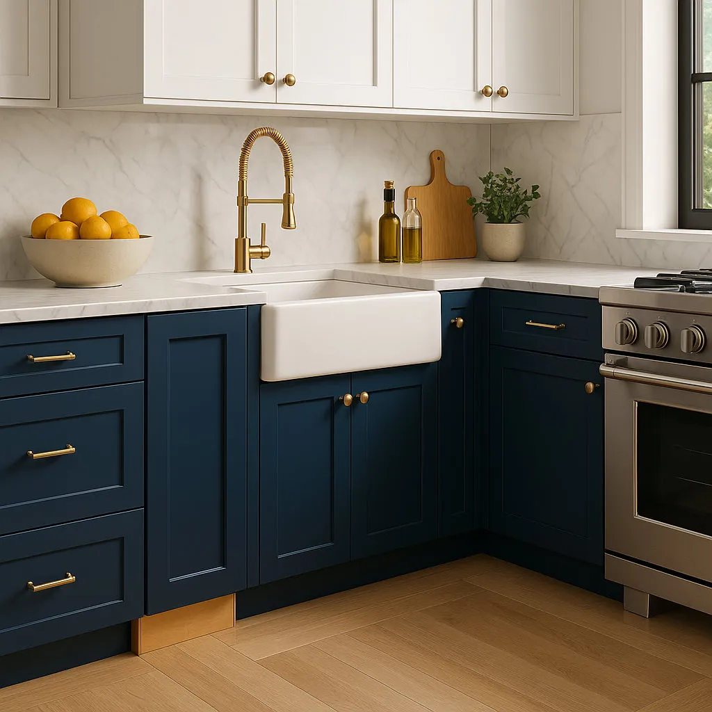 Home Decorators Collection Grayson Mythic Blue Kitchen Base Cabinet, photo 2 of 3