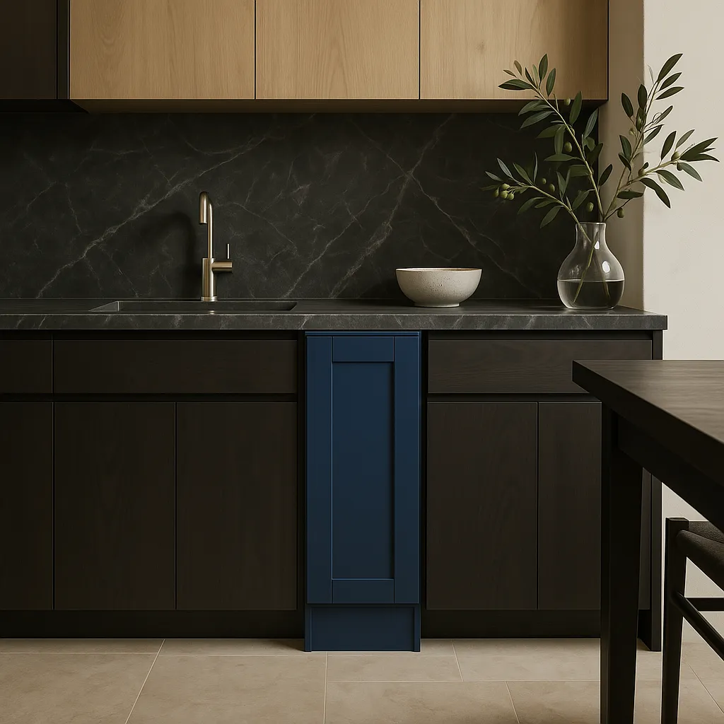 Home Decorators Collection Washington Vessel Blue Shaker Base Kitchen Cabinet, photo 3 of 3