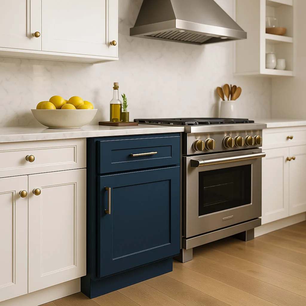 Home Decorators Collection Newport Mythic Blue Base Kitchen Cabinet, photo 3 of 4