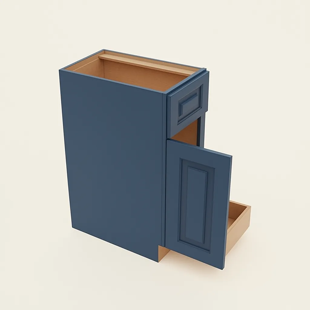 Home Decorators Collection Grayson Mythic Blue Kitchen Cabinet, photo 2 of 4