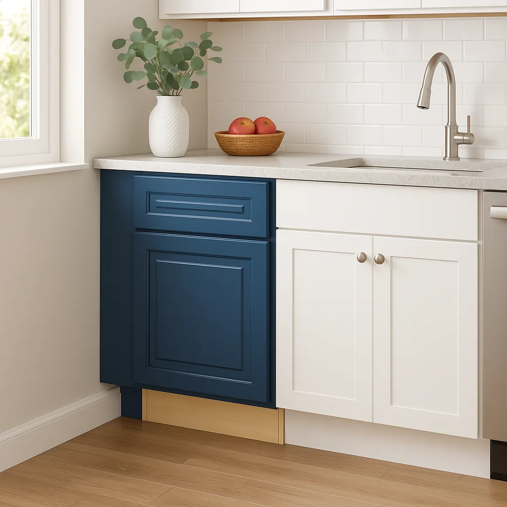 Home Decorators Collection Grayson Mythic Blue Plywood Base Kitchen Cabinet, photo 3 of 4