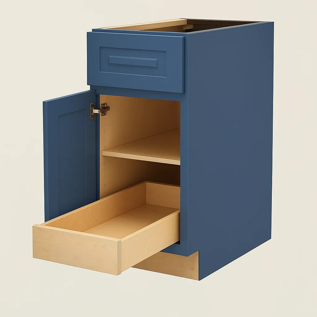 Home Decorators Collection Grayson Mythic Blue Kitchen Cabinet, photo 2 of 4