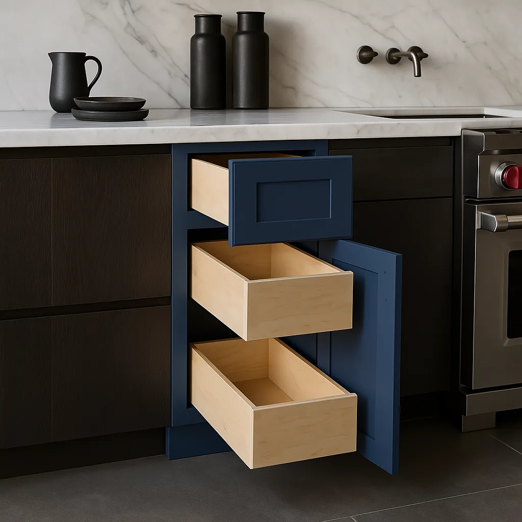 Home Decorators Collection Washington Vessel Blue Shaker Base Cabinet, photo 4 of 4