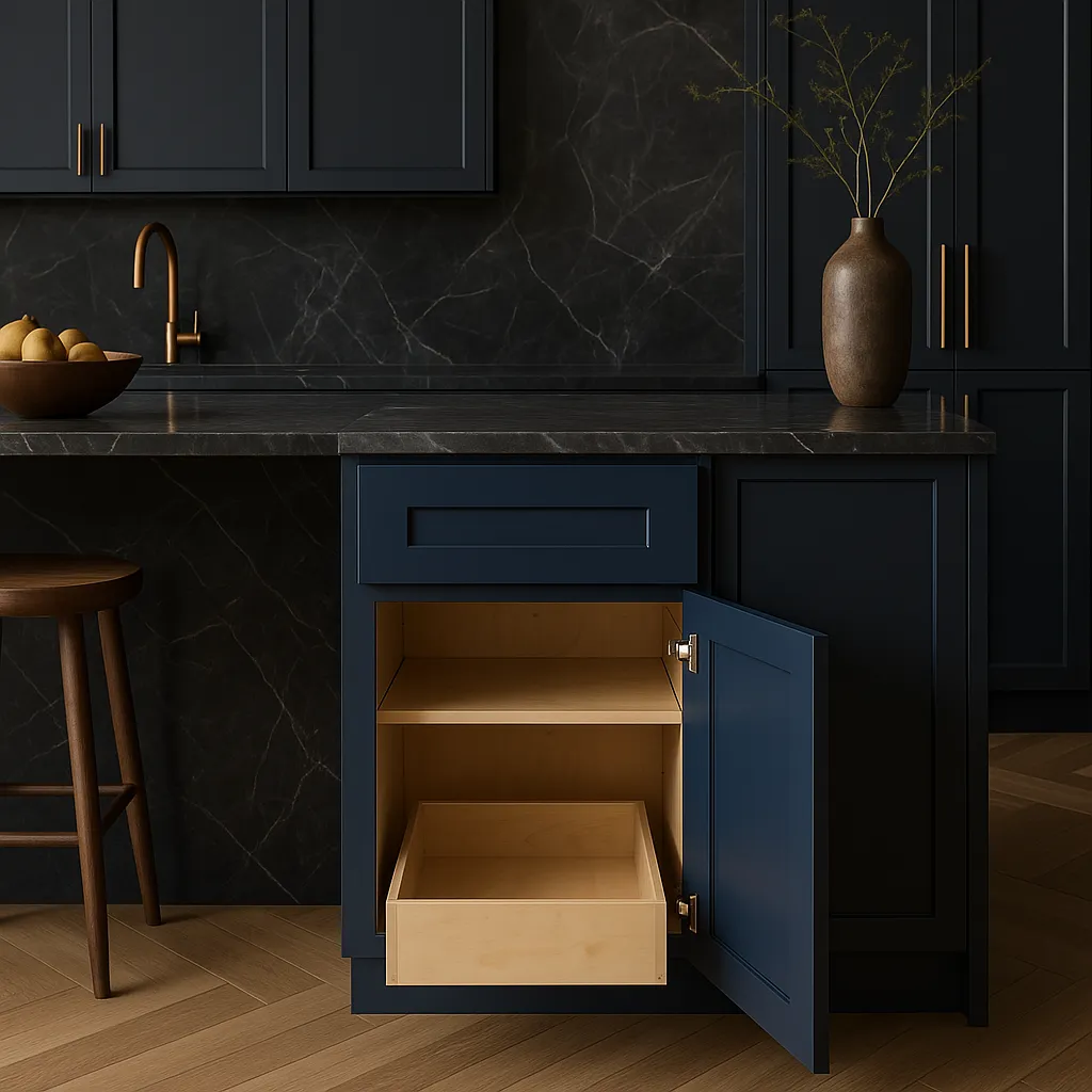 Home Decorators Collection Mythic Blue Base Kitchen Cabinet, photo 4 of 4