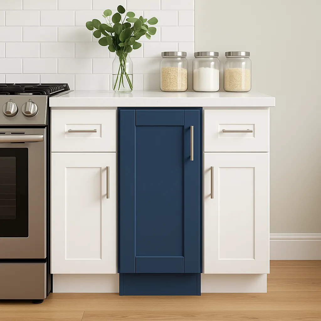 Home Decorators Collection Washington Vessel Blue Shaker Base Cabinet, photo 3 of 4