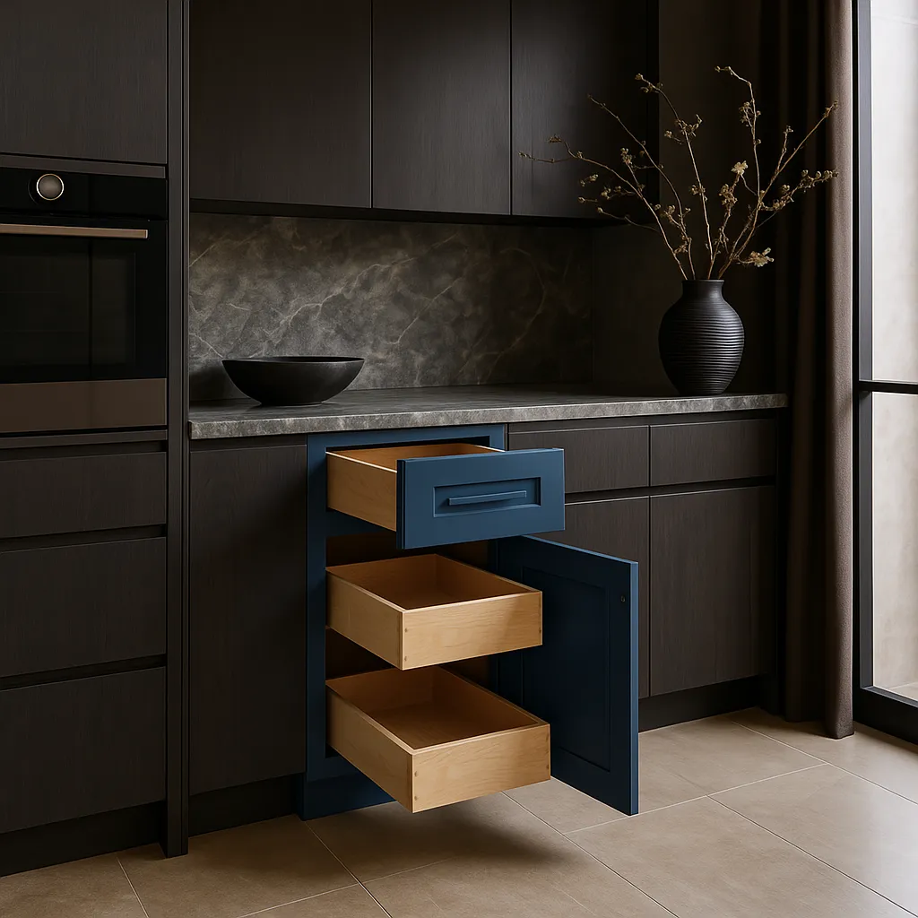 Home Decorators Collection Grayson Mythic Blue Base Kitchen Cabinet, photo 4 of 4