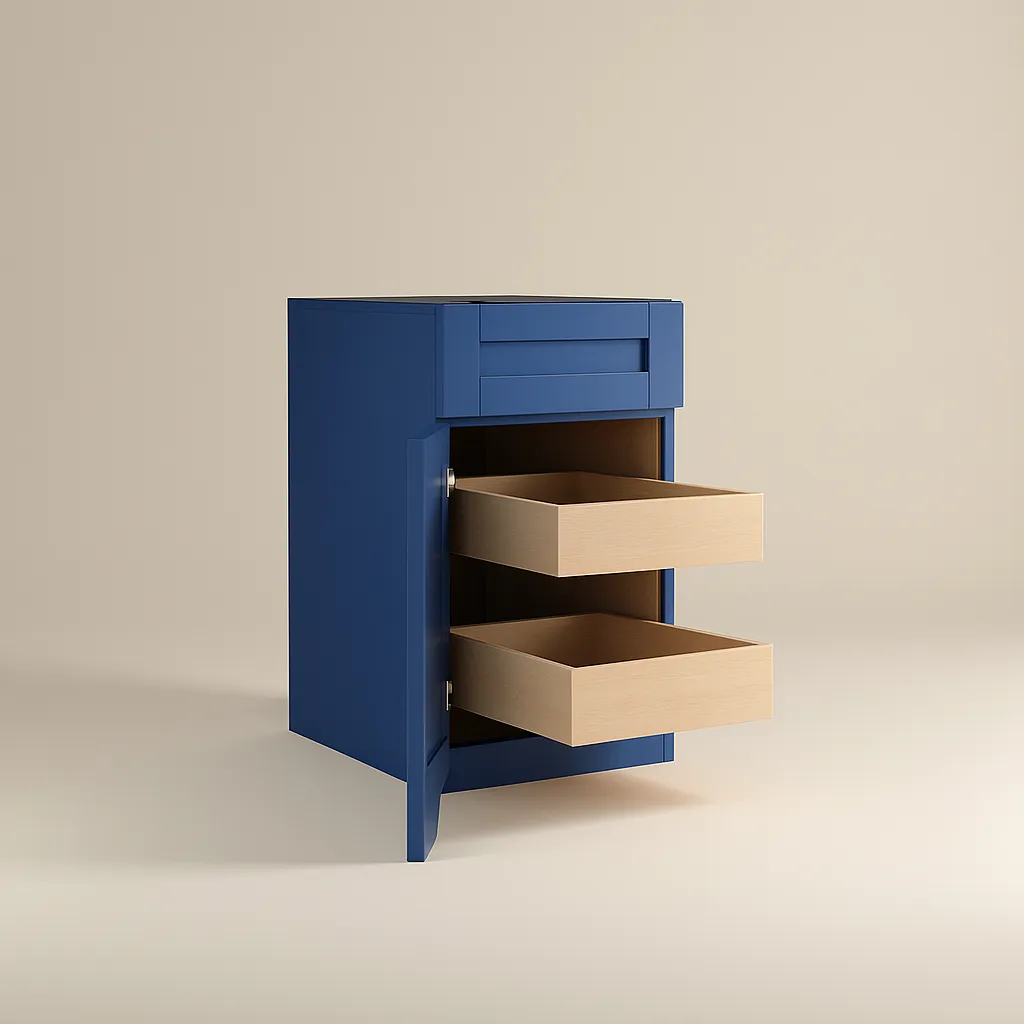 Home Decorators Collection Washington Vessel Blue Shaker Base Kitchen Cabinet, photo 2 of 4