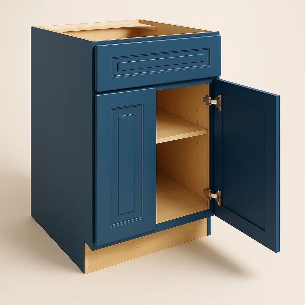 Home Decorators Collection Grayson Mythic Blue Kitchen Cabinet, photo 2 of 4