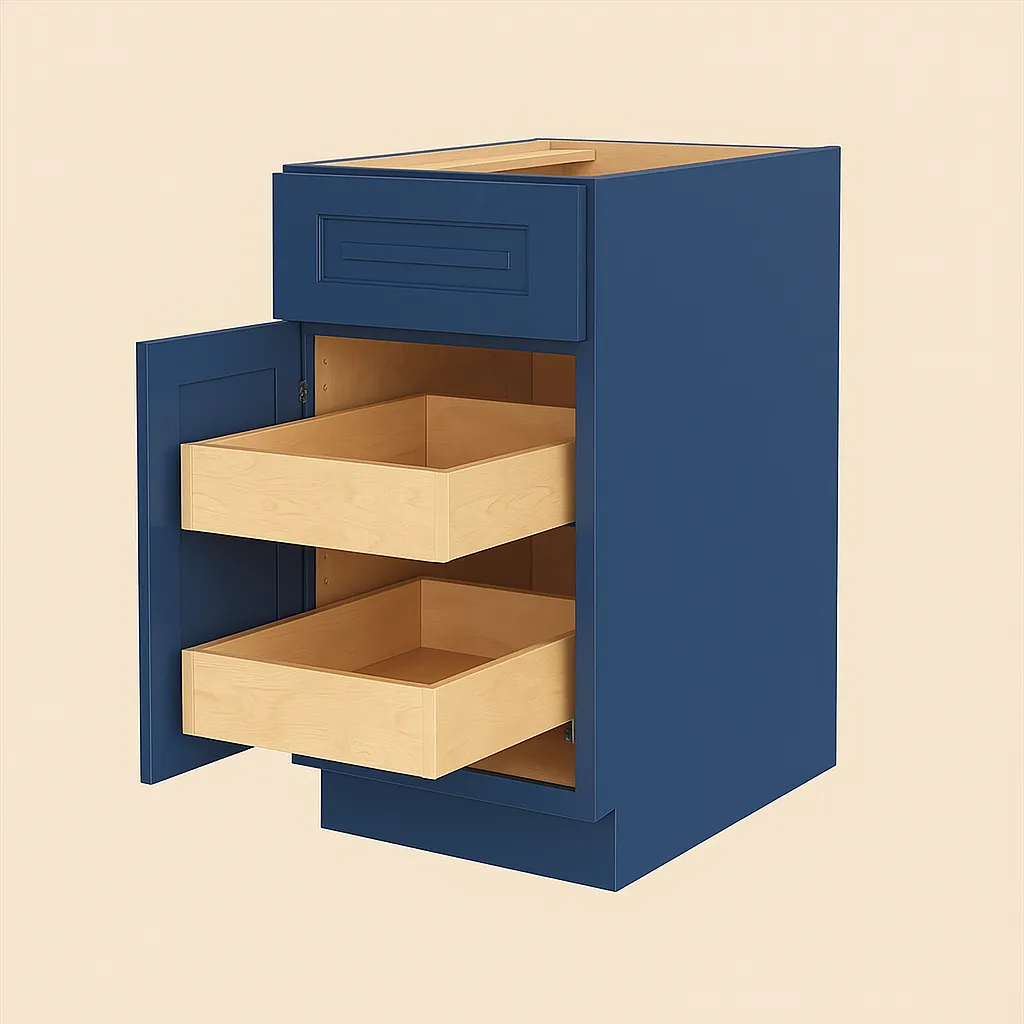 Home Decorators Collection Grayson Mythic Blue Kitchen Cabinet, photo 2 of 4