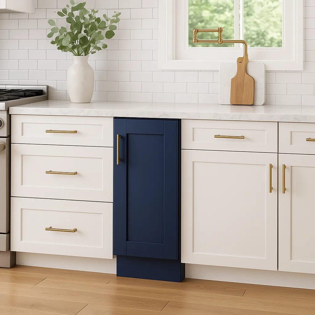 Home Decorators Collection Washington Vessel Blue Plywood Shaker Assembled Base Kitchen Cabinet, photo 3 of 4