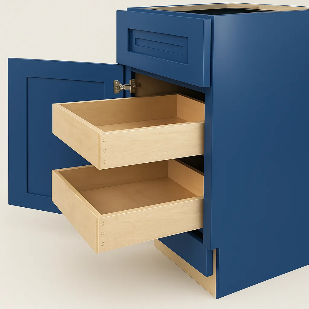 Home Decorators Collection Grayson Mythic Blue Kitchen Base Cabinet, photo 2 of 4