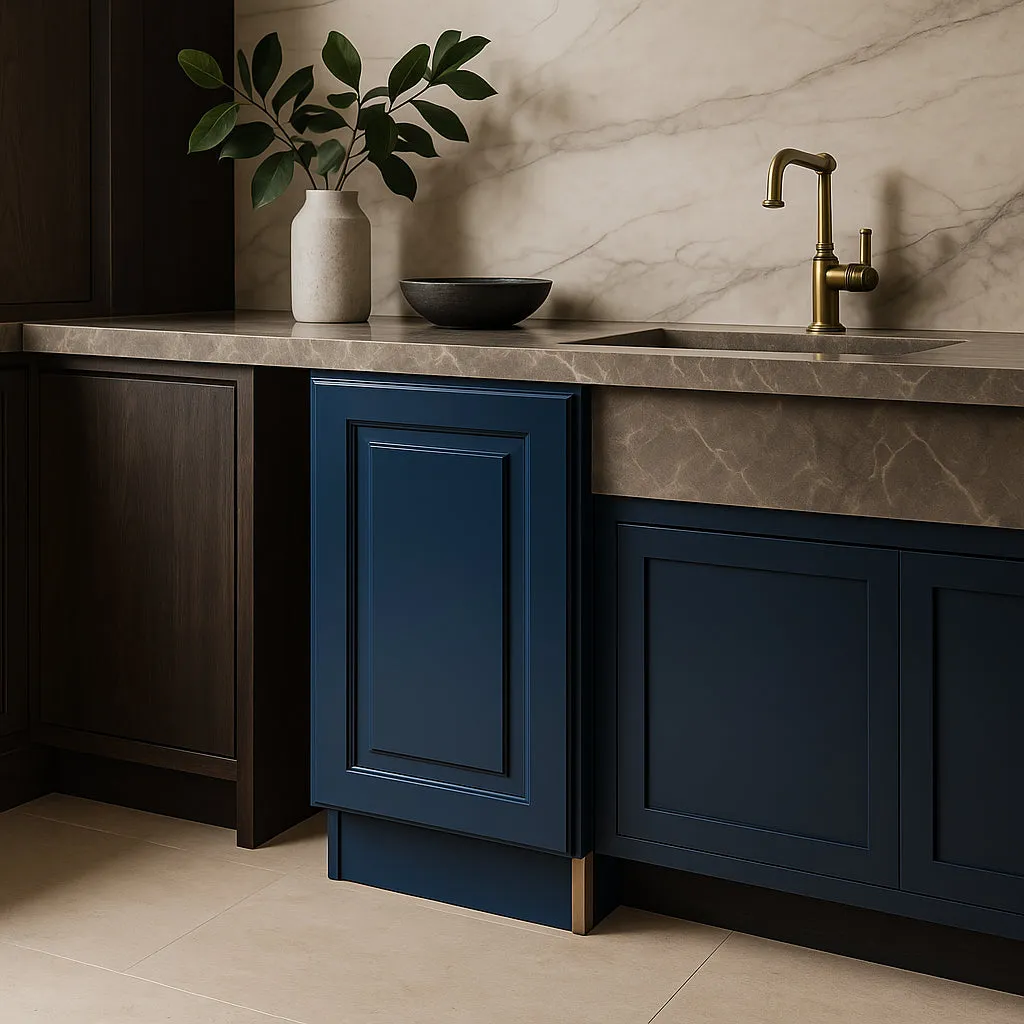 Home Decorators Collection Grayson Mythic Blue Kitchen Cabinet, photo 4 of 4