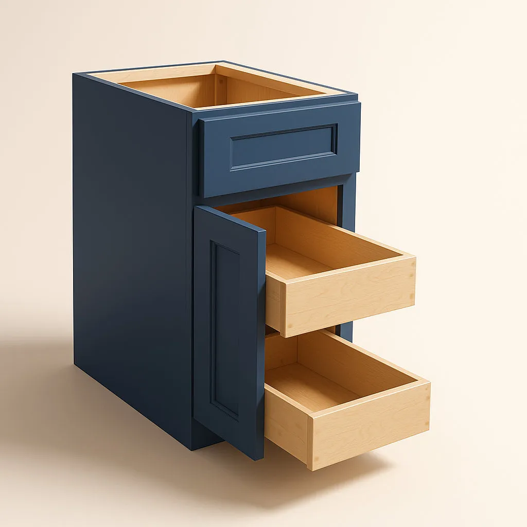 Home Decorators Collection Grayson Mythic Blue Kitchen Cabinet, photo 2 of 4