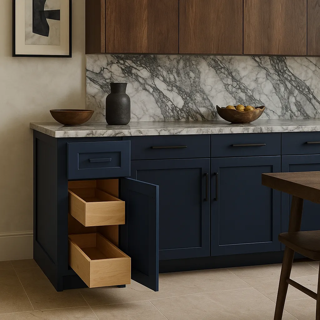Home Decorators Collection Grayson Mythic Blue Base Kitchen Cabinet, photo 4 of 4