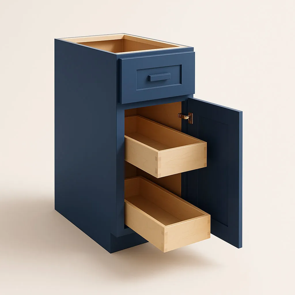 Home Decorators Collection Grayson Mythic Blue Kitchen Cabinet, photo 2 of 4