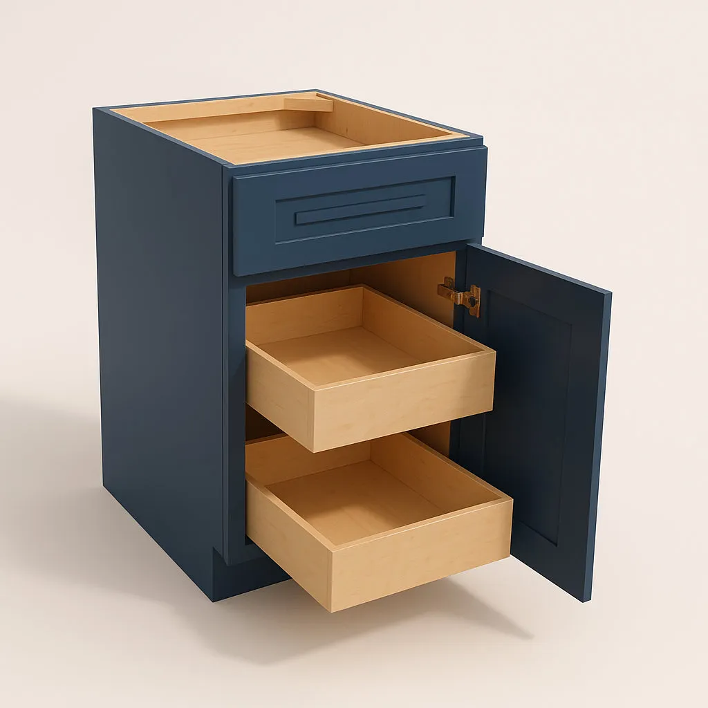 Home Decorators Collection Grayson Mythic Blue Kitchen Cabinet, photo 2 of 4
