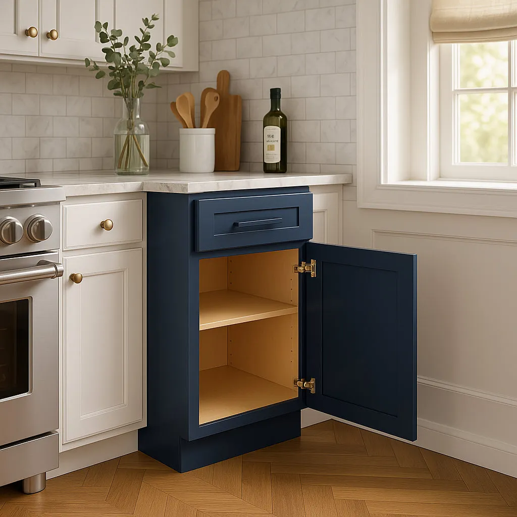 Home Decorators Collection Grayson Mythic Blue Plywood Base Kitchen Cabinet, photo 3 of 4