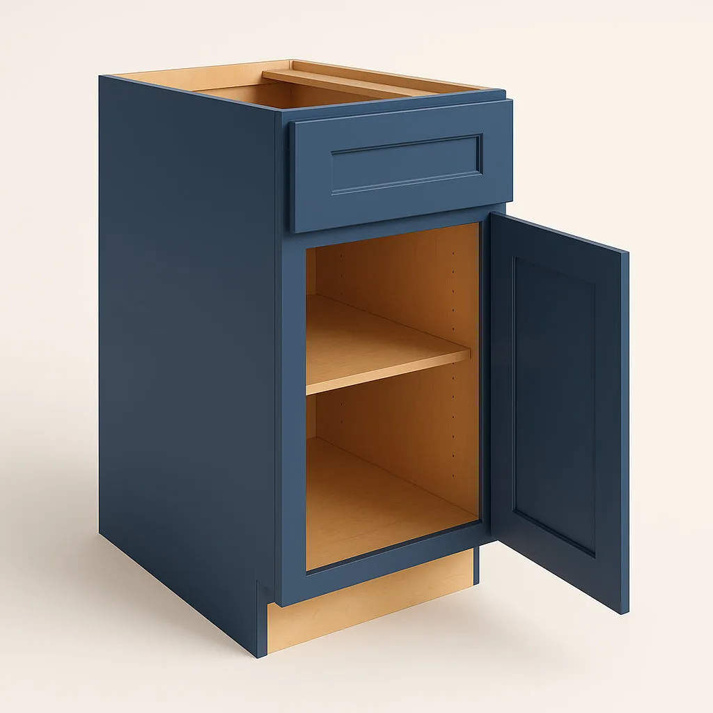 Home Decorators Collection Grayson Mythic Blue Kitchen Cabinet, photo 2 of 4