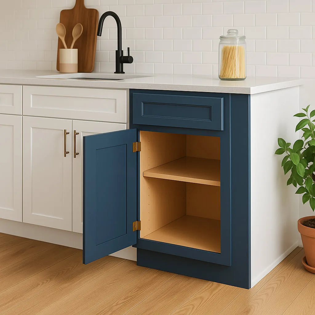 Home Decorators Collection Grayson Mythic Blue Plywood Base Kitchen Cabinet, photo 3 of 4