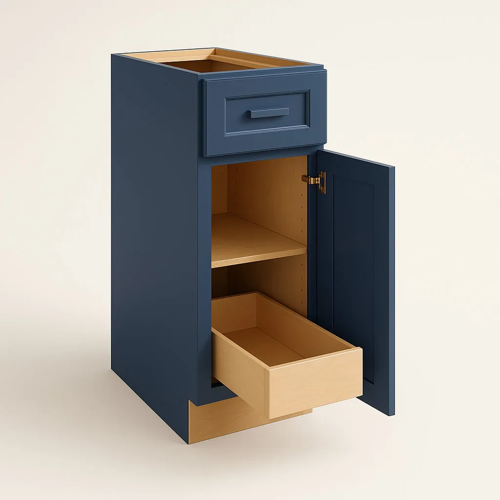 Home Decorators Collection Grayson Mythic Blue Kitchen Cabinet, photo 2 of 4