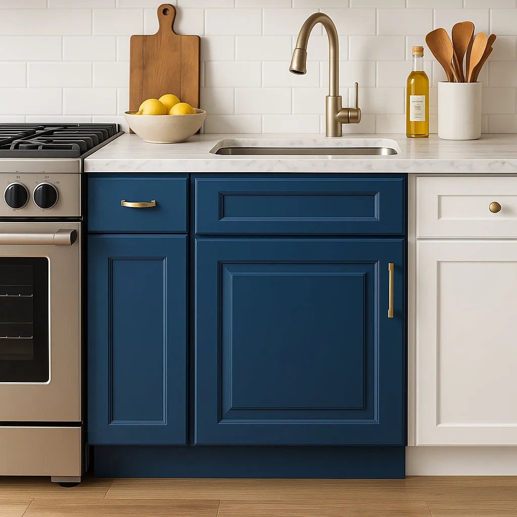 Home Decorators Collection Grayson Mythic Blue Base Kitchen Cabinet, photo 3 of 4