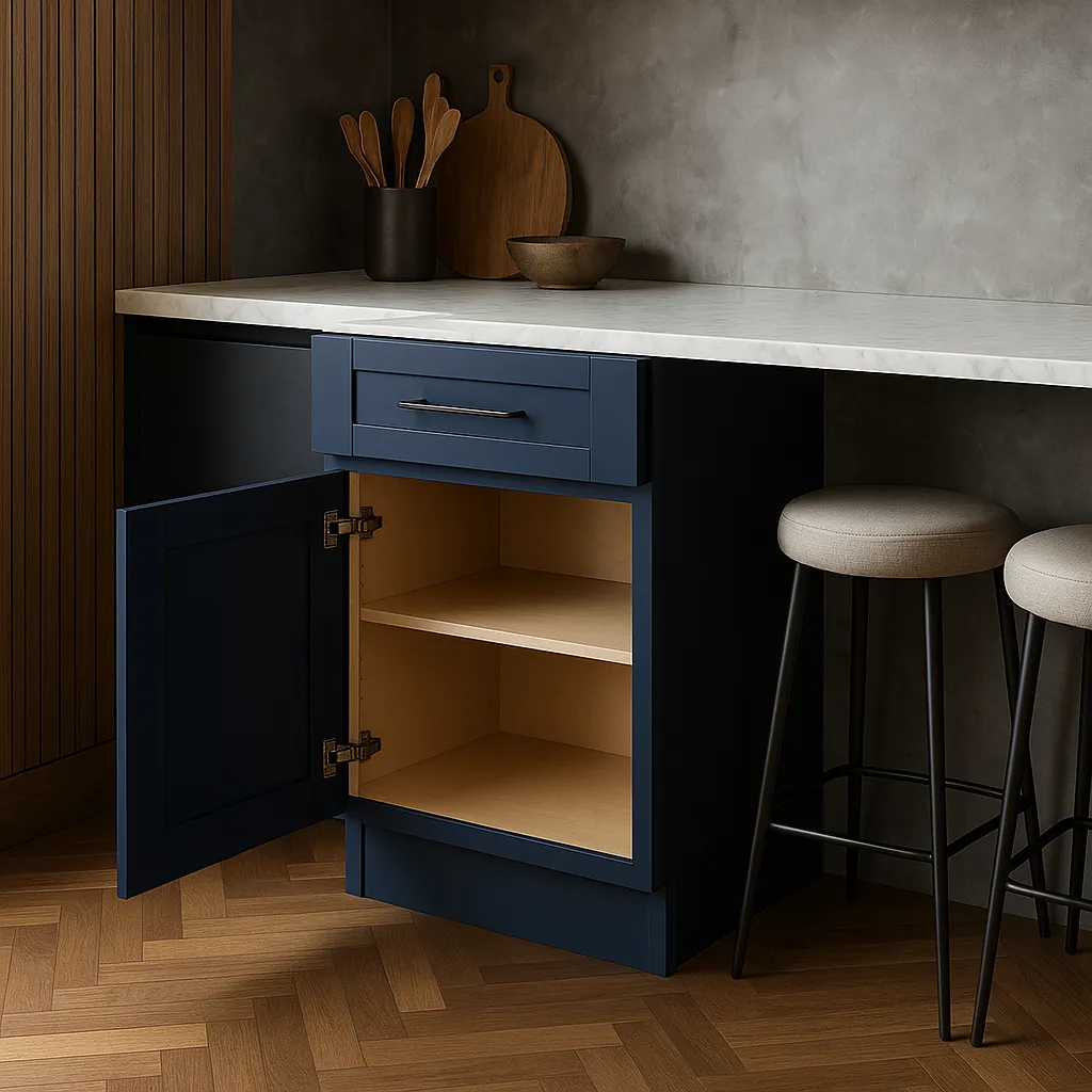 Home Decorators Collection Washington Vessel Blue Shaker Base Cabinet, photo 4 of 4