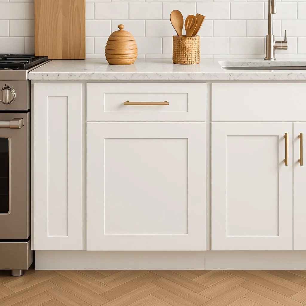 RELIABILT Fairplay 12-in W x 34.5-in H x 24-in D White Shaker Base Kitchen Cabinet, Ready to Assemble, Plywood Construction, photo 7 of 7