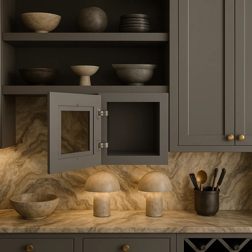 HOMEIBRO 12 in. W x 12 in. D x 12 in. H Shaker Gray Plywood Wall Kitchen Cabinet with 1-Door, photo 4 of 4