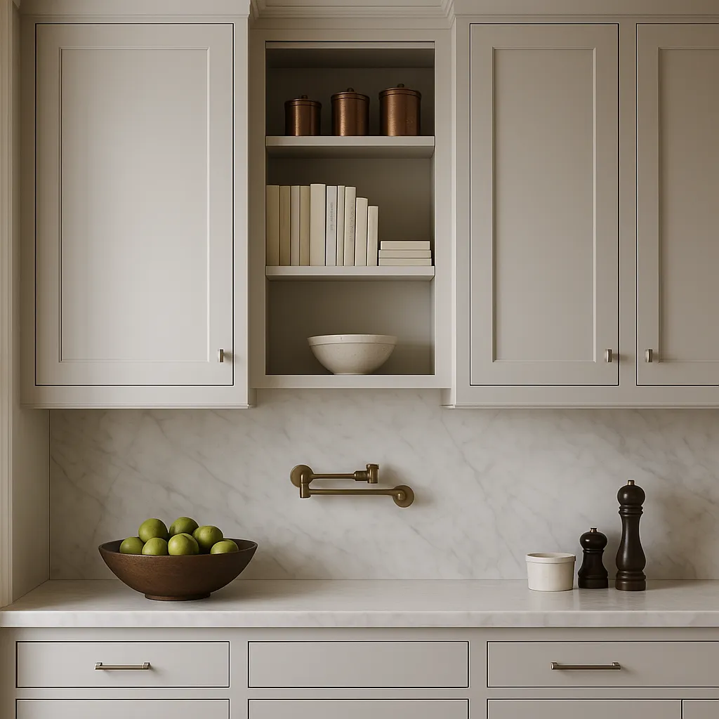 Hampton Bay Avondale 21 in. W x 12 in. D x 30 in. H Ready to Assemble Plywood Shaker Wall Kitchen Cabinet in Dove Gray, photo 4 of 4