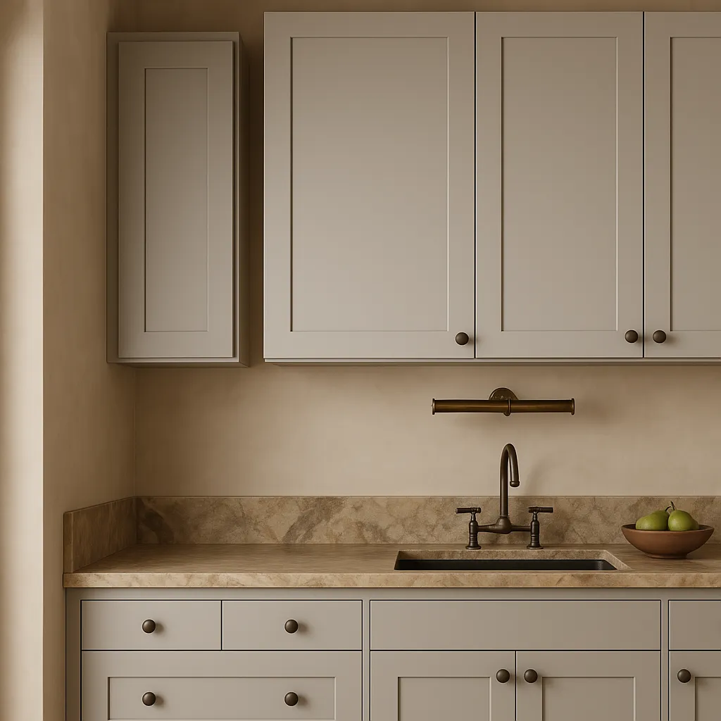 Hampton Bay Avondale 9 in. W x 12 in. D x 30 in. H Ready to Assemble Plywood Shaker Wall Kitchen Cabinet in Dove Gray, photo 3 of 4