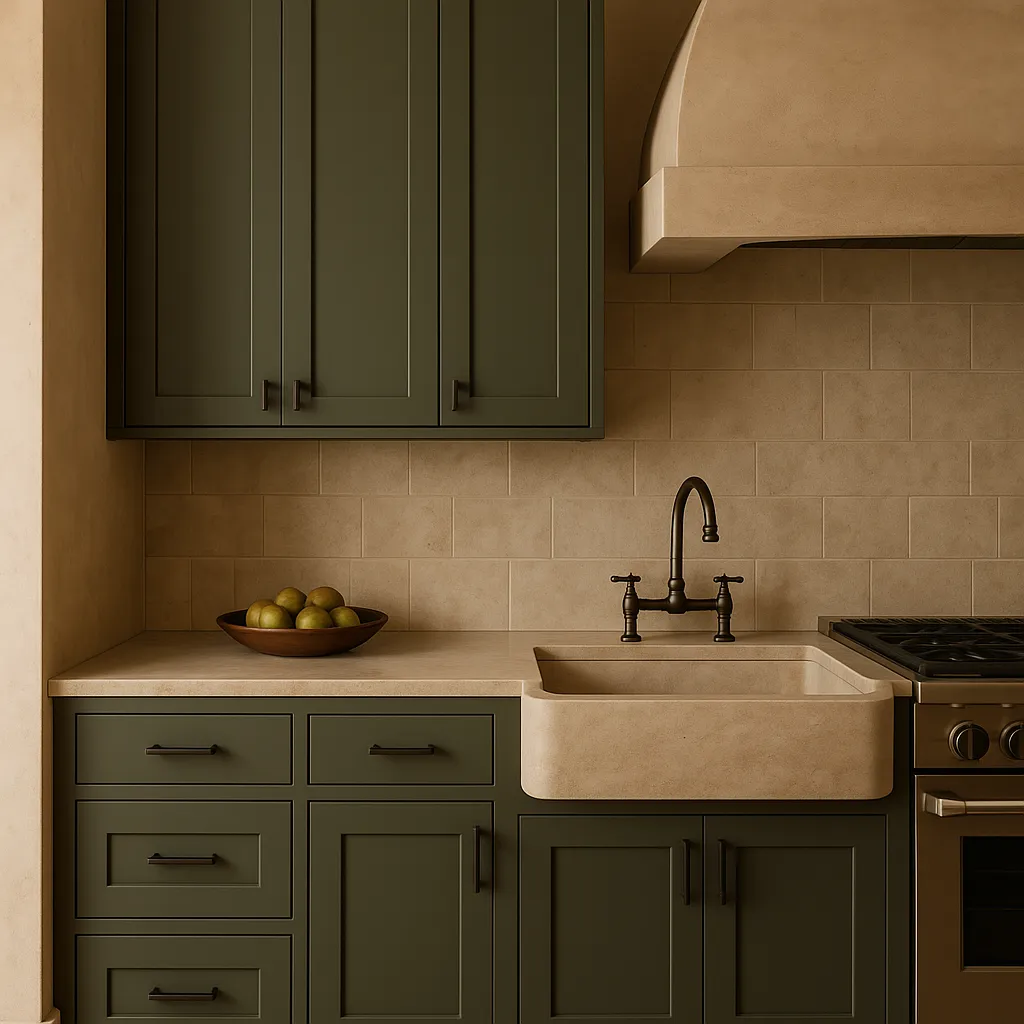 Hampton Bay Avondale 9 in. W x 12 in. D x 36 in. H Ready to Assemble Plywood Shaker Wall Kitchen Cabinet in Fern Green, photo 3 of 4