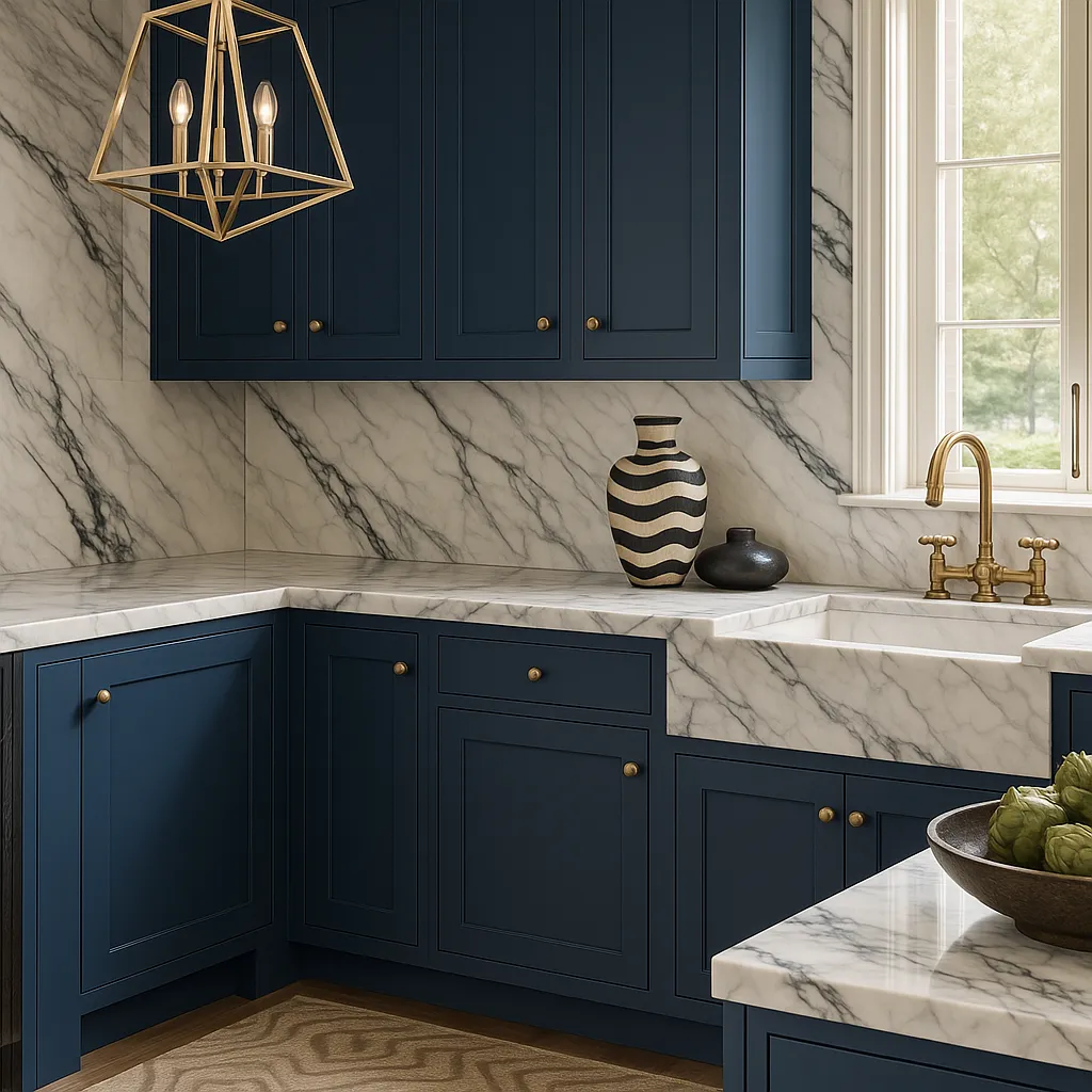 MILL'S PRIDE Richmond Valencia Blue Plywood Shaker Ready-to-Assemble Base Kitchen Cabinet, Soft Close, 9 in W x 24 in D x 34.5 in H, photo 3 of 4