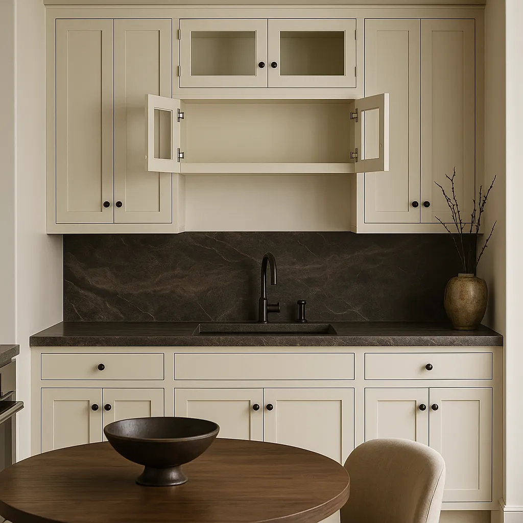 HOMEIBRO 36 in. W x 12 in. D x 12 in. H Antique White Plywood Wall Kitchen Cabinet with 2 Doors, photo 2 of 4