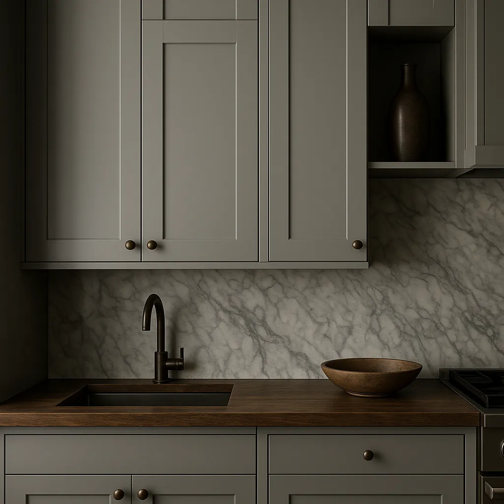 MILL'S PRIDE Richmond Vesuvius Gray Plywood Shaker Wall Kitchen Cabinet 12 in W x 12 in D x 36 in H, photo 2 of 4