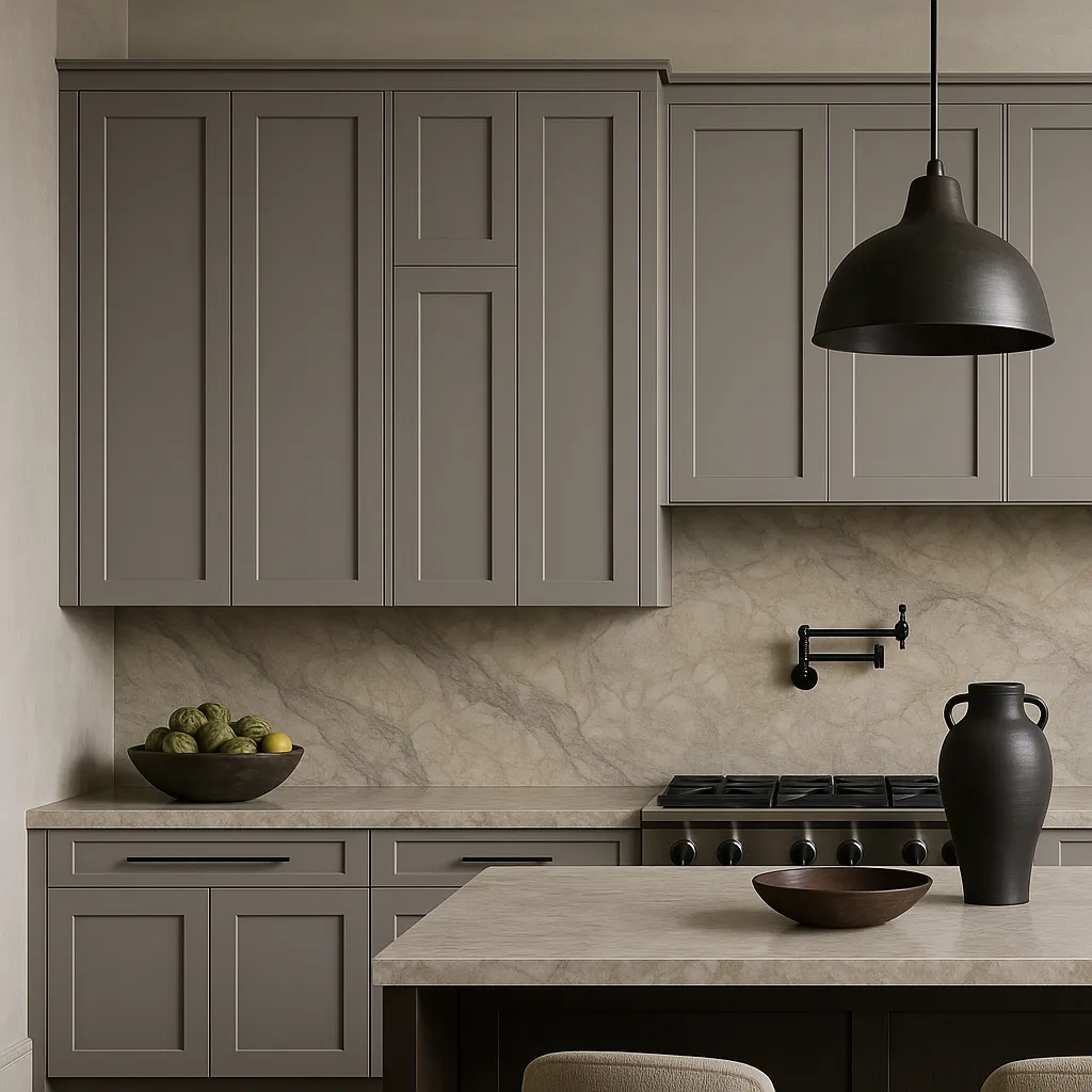 MILL'S PRIDE Richmond Vesuvius Gray Plywood Shaker Wall Kitchen Cabinet 12 in W x 12 in D x 36 in H, photo 3 of 4