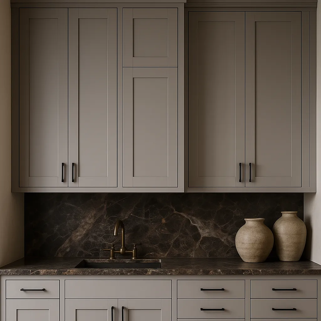 MILL'S PRIDE Richmond Vesuvius Gray Plywood Shaker Wall Kitchen Cabinet 12 in W x 12 in D x 36 in H, photo 4 of 4