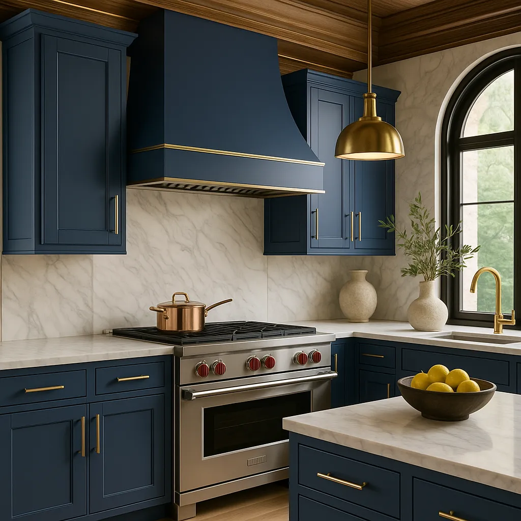 MILL'S PRIDE Richmond Valencia Blue Plywood Shaker Wall Kitchen Cabinet - 12" W x 12" D x 30" H, photo 4 of 4
