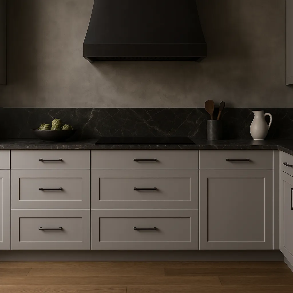 Hampton Bay Avondale 18 in. W x 24 in. D x 34.5 in. H Ready to Assemble Plywood Shaker Base Kitchen Cabinet in Dove Gray, photo 2 of 4