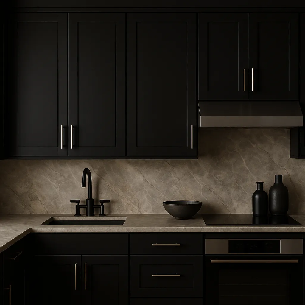 Hampton Bay Avondale Shaker Wall Kitchen Cabinet, 18 in. W x 12 in. D x 30 in. H, Raven Black, photo 2 of 4