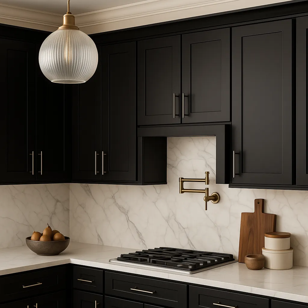 Hampton Bay Avondale Shaker Wall Kitchen Cabinet, 18 in. W x 12 in. D x 30 in. H, Raven Black, photo 4 of 4