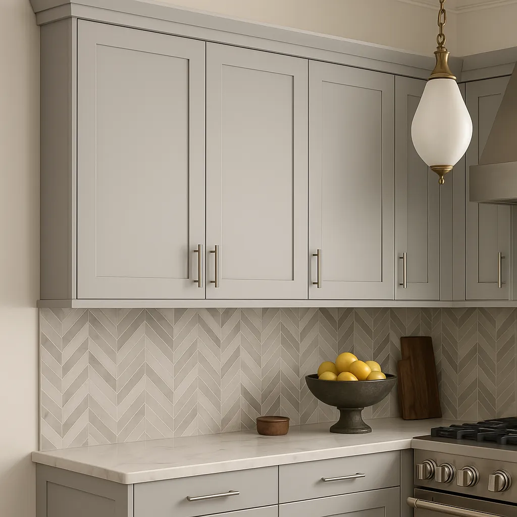 Hampton Bay Avondale 36 in. W x 12 in. D x 30 in. H Ready-to-Assemble Plywood Shaker Wall Kitchen Cabinet in Dove Gray, photo 4 of 4