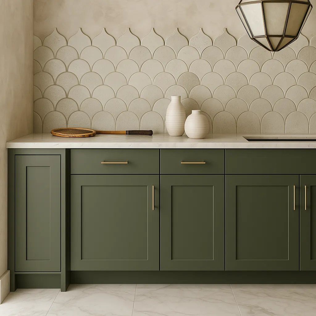 Hampton Bay Avondale Shaker Base Kitchen Cabinet, 9 in. W x 24 in. D x 34.5 in. H, Fern Green, photo 4 of 4