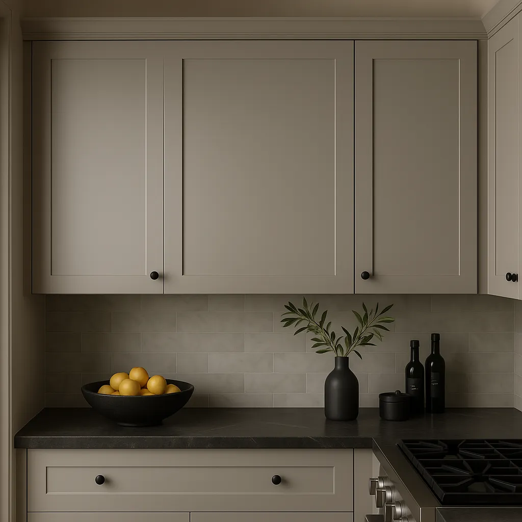Hampton Bay Avondale 24 in. W x 12 in. D x 36 in. H Ready-to-Assemble Plywood Shaker Wall Kitchen Cabinet in Dove Gray, photo 3 of 4