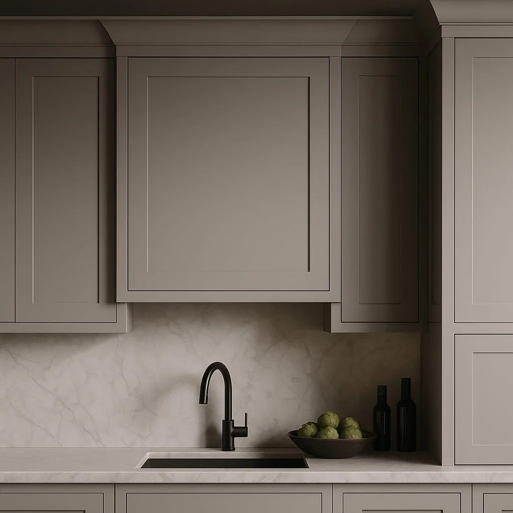 Hampton Bay Avondale 24 in. W x 12 in. D x 30 in. H Ready to Assemble Plywood Shaker Wall Kitchen Cabinet in Dove Gray, photo 2 of 4