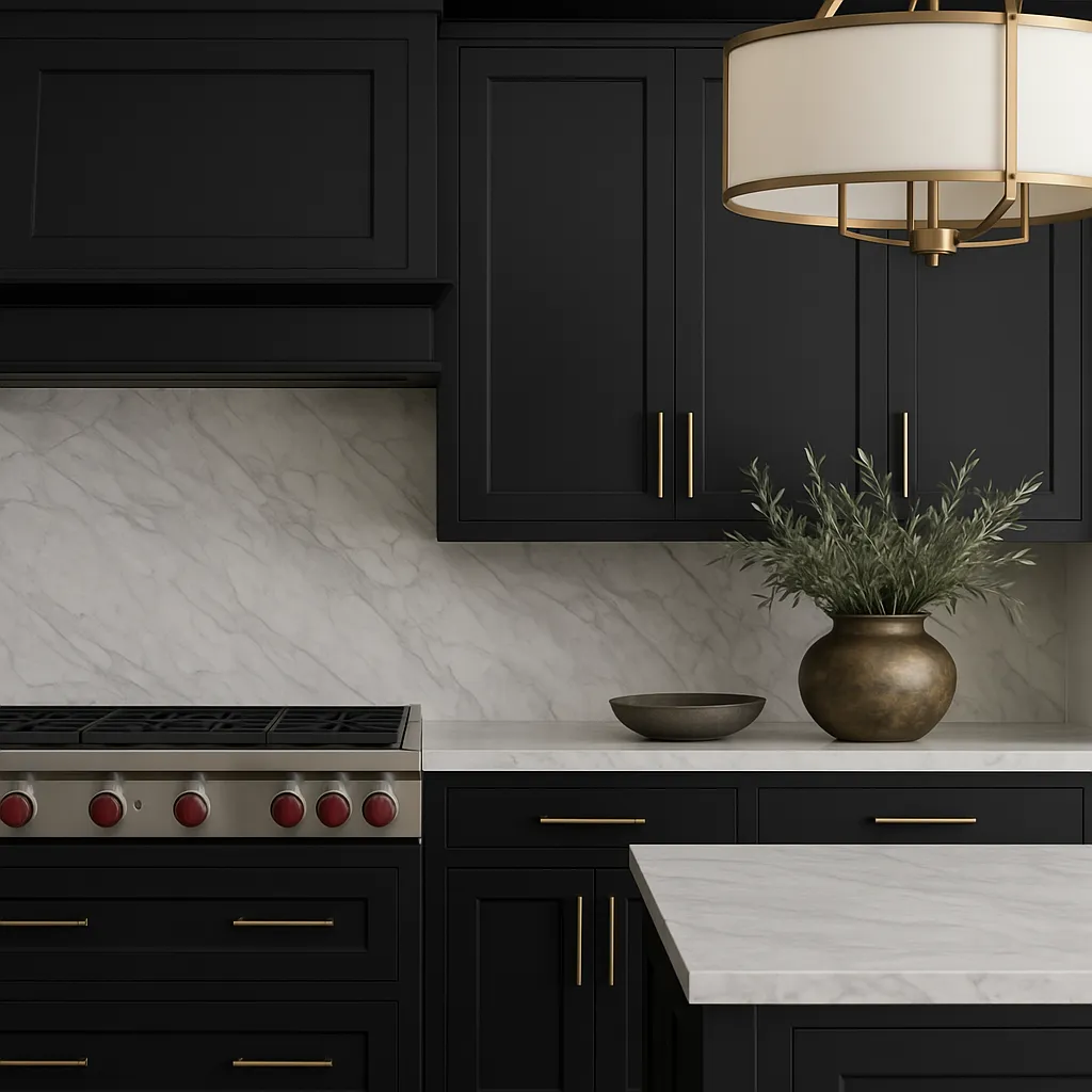 Hampton Bay Avondale 27 in. W x 12 in. D x 36 in. H Ready-to-Assemble Plywood Shaker Wall Kitchen Cabinet in Raven Black, photo 4 of 4