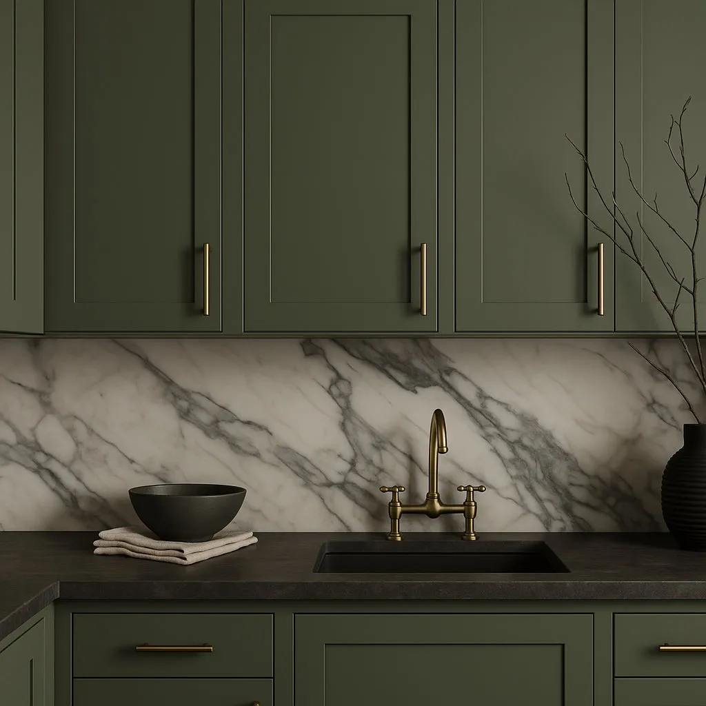 Hampton Bay Avondale 18 in. W x 12 in. D x 30 in. H Ready-to-Assemble Plywood Shaker Wall Kitchen Cabinet in Fern Green, photo 2 of 4