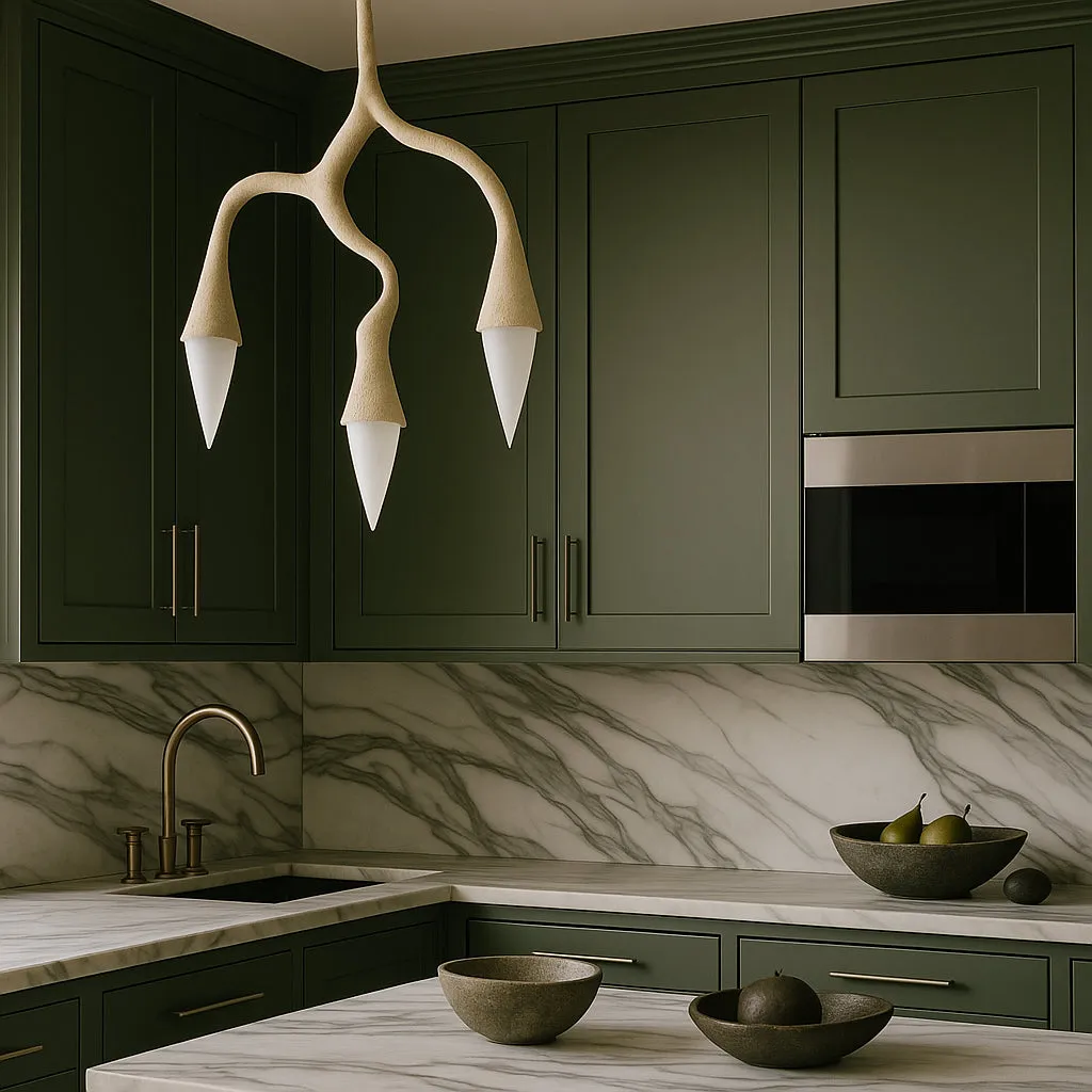 Hampton Bay Avondale Shaker Wall Kitchen Cabinet, 15 in. W x 12 in. D x 30 in. H, Fern Green, photo 3 of 4