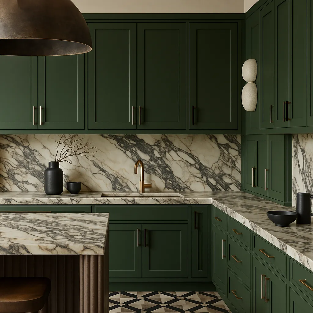 Hampton Bay Avondale 27 in. W x 12 in. D x 36 in. H Ready to Assemble Plywood Shaker Wall Kitchen Cabinet in Fern Green, photo 4 of 4