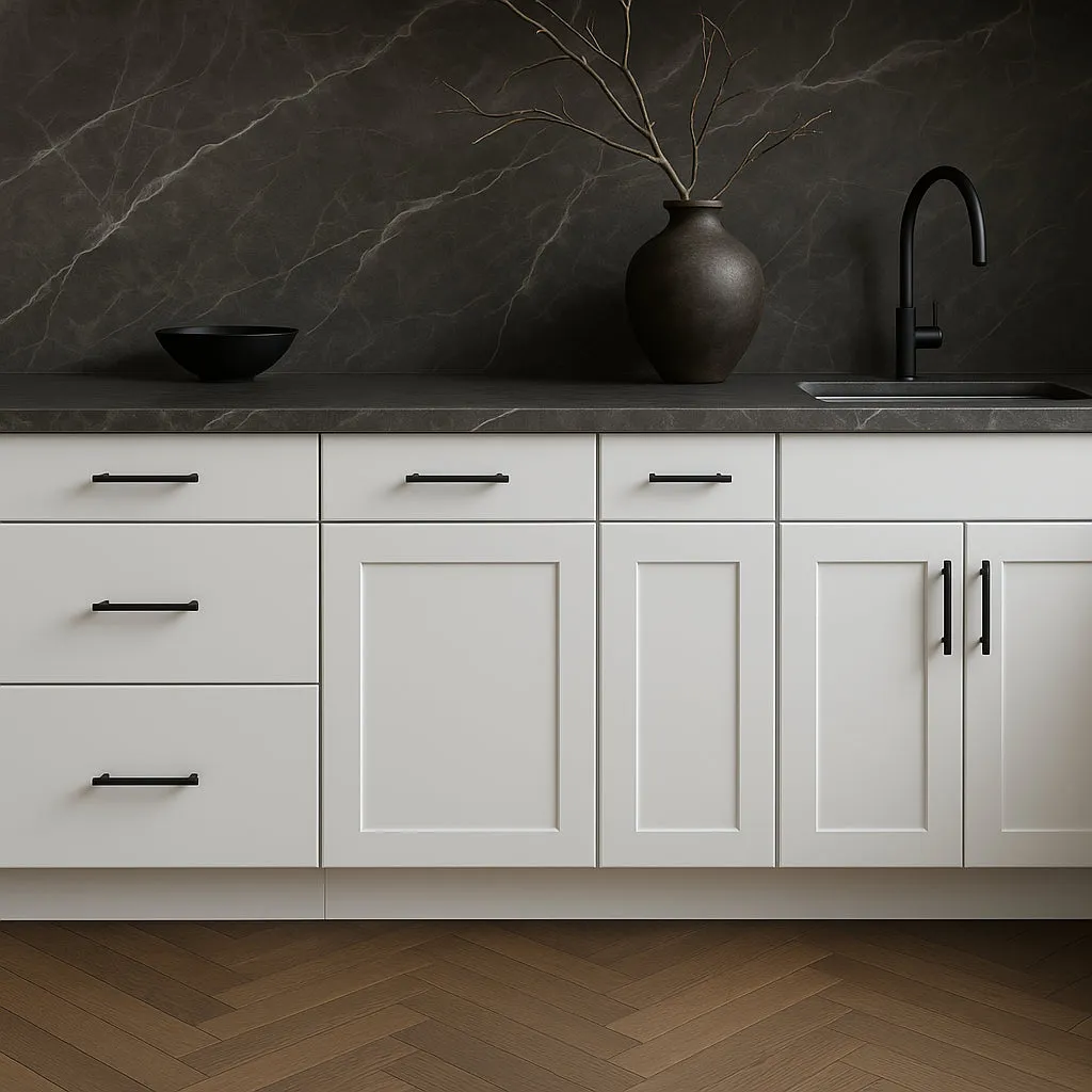 Hampton Bay Avondale Shaker Base Kitchen Cabinet in Alpine White, photo 2 of 4